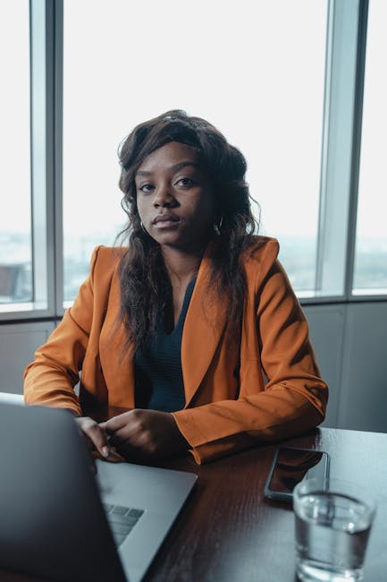 Focused productive person at work